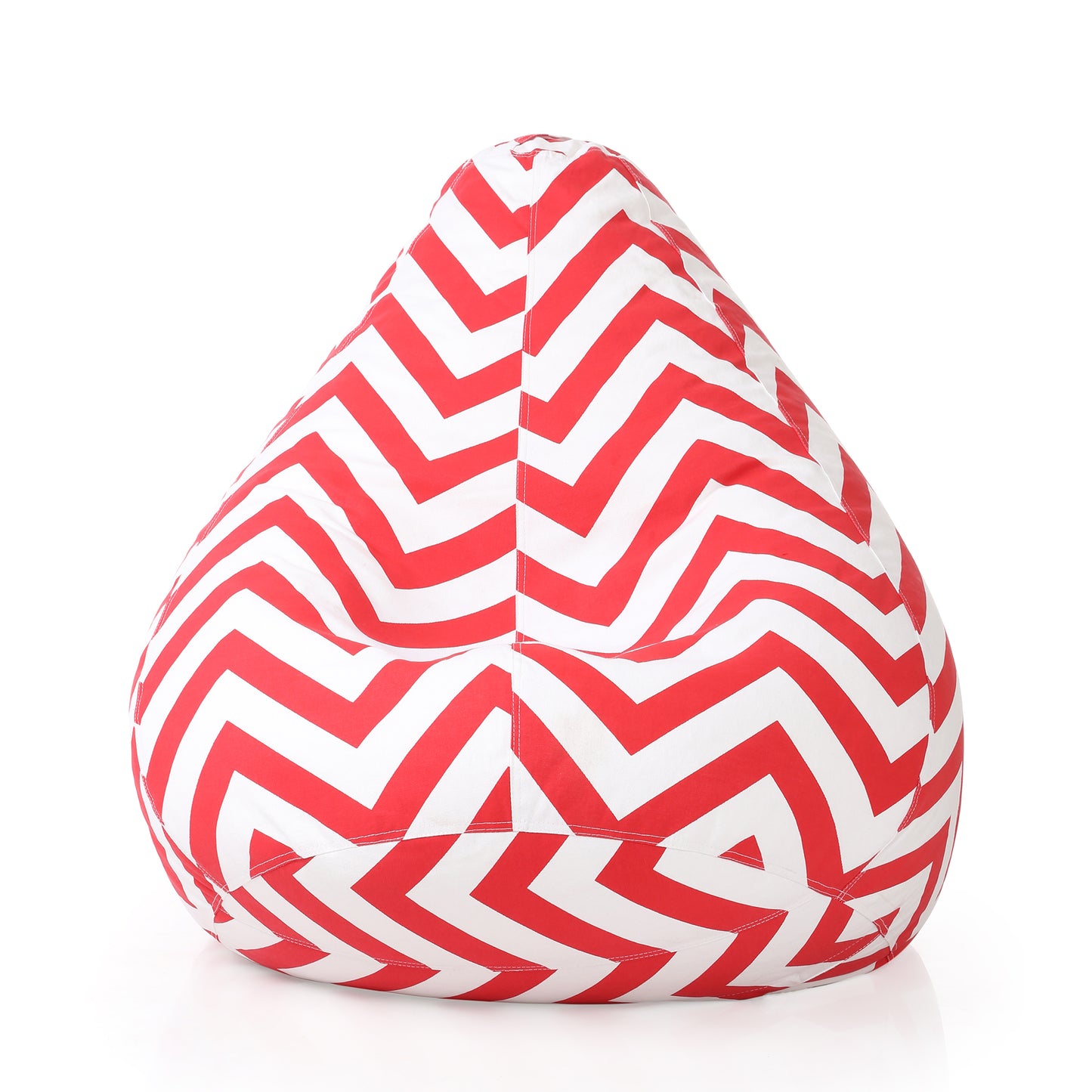 Style Homez Classic Cotton Canvas Stripes Printed Bean Bag XXL Size Filled with Beans Fillers