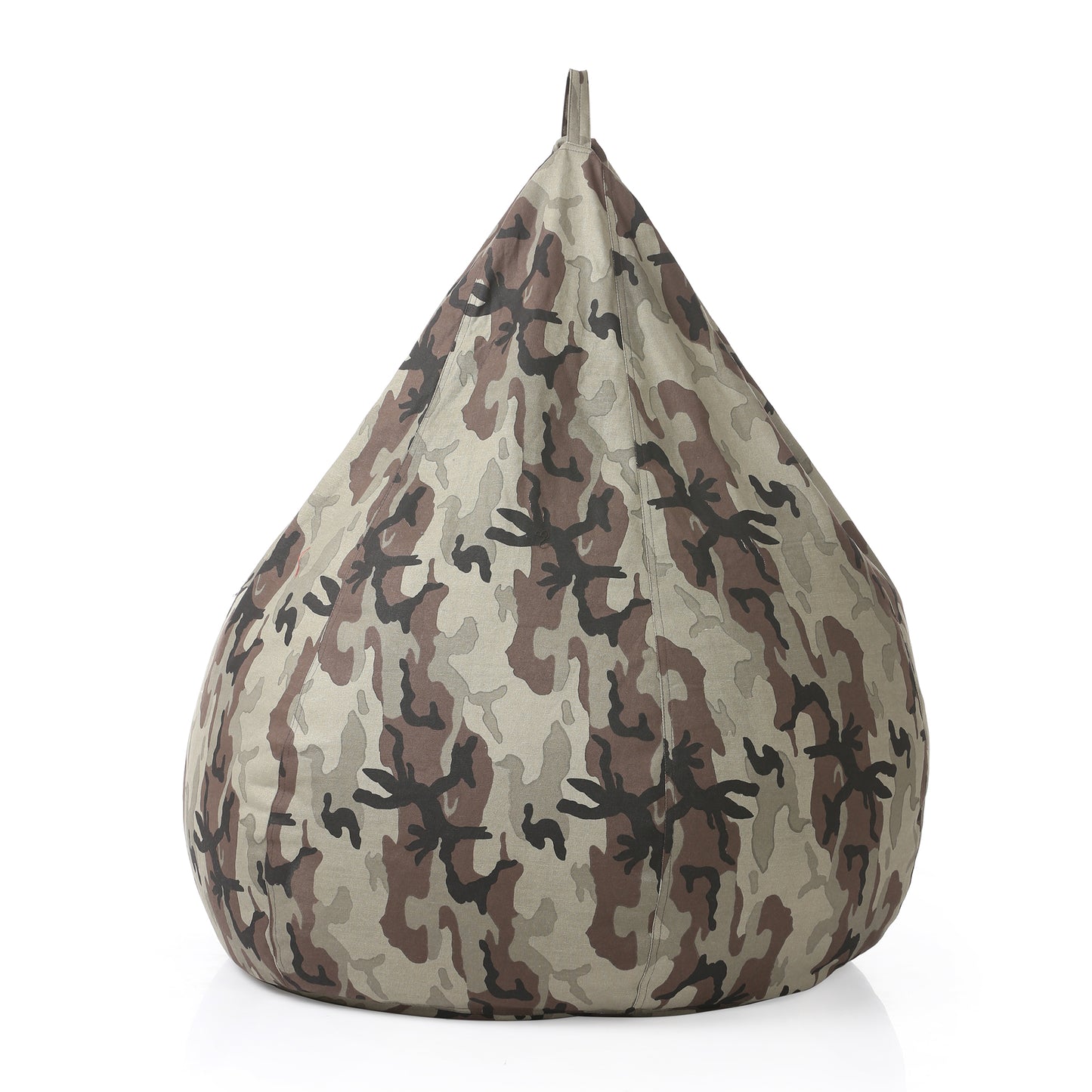 Style Homez Classic Cotton Canvas Camouflage Printed Bean Bag XXL Size Filled with Beans Fillers