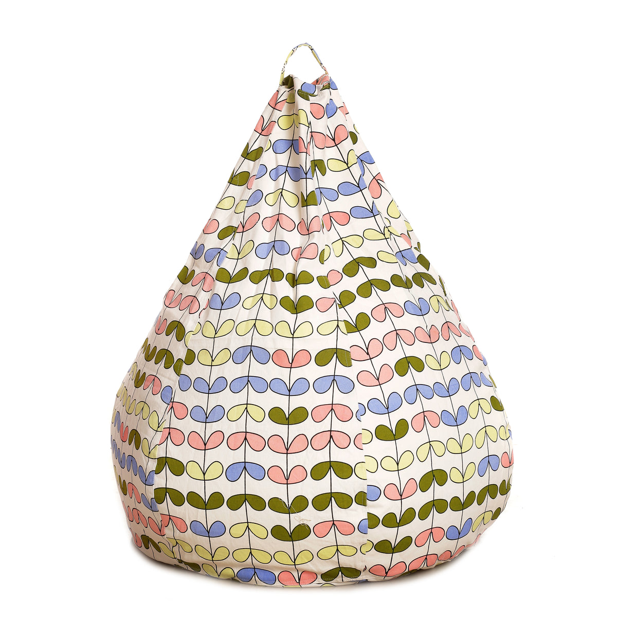 Style Homez Classic Cotton Canvas Abstract Printed Bean Bag XXL Size Filled with Beans Fillers