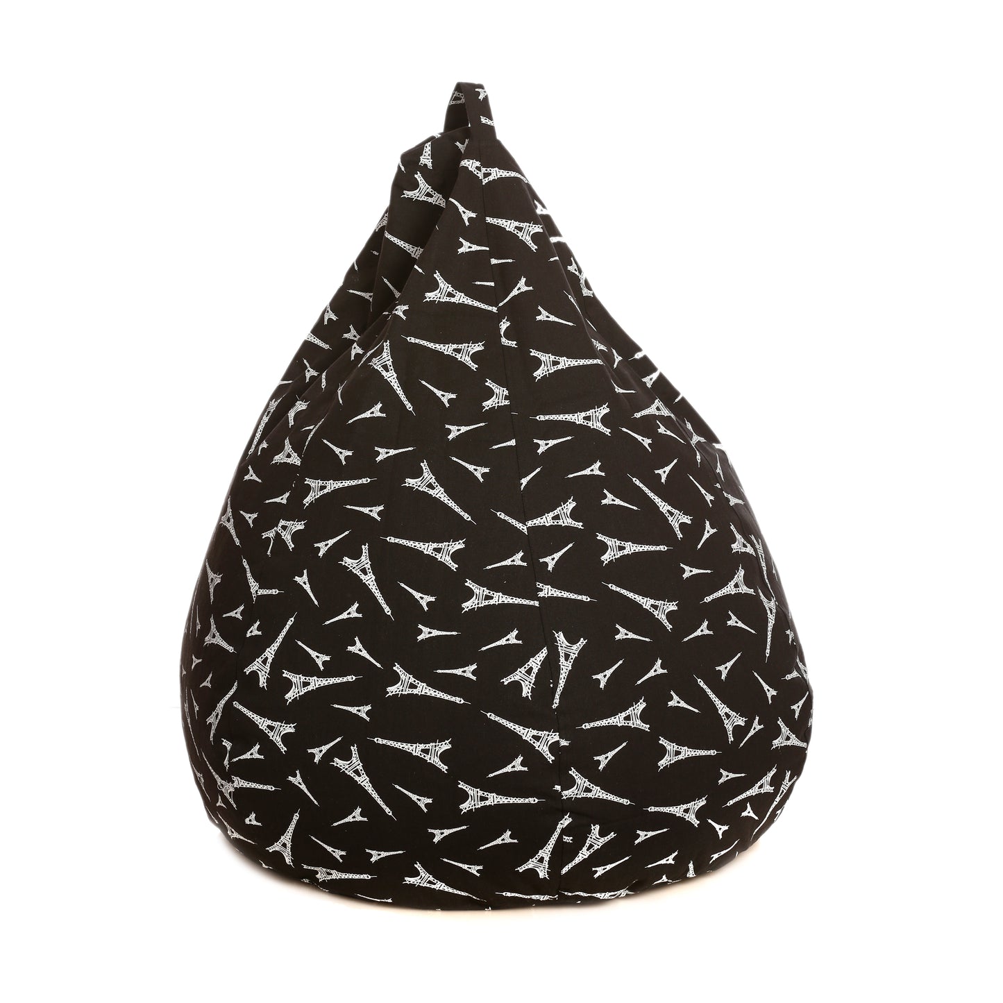 Style Homez Classic Cotton Canvas Abstract Printed Bean Bag XXL Size Filled with Beans Fillers