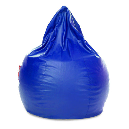 Style Homez Premium Leatherette Classic Jumbo Bean Bag Jumbo Size SAC  Royal Blue Color Filled with Beans Fillers