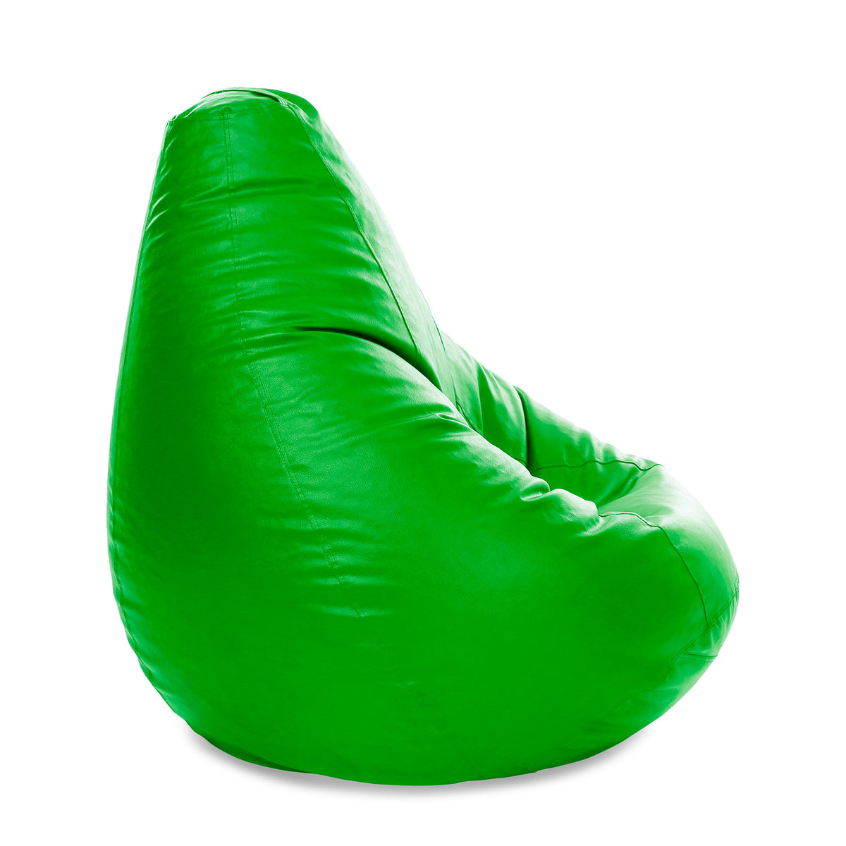 Style Homez Premium Leatherette Classic Jumbo Bean Bag Jumbo Size SAC  Green Color Filled with Beans Fillers