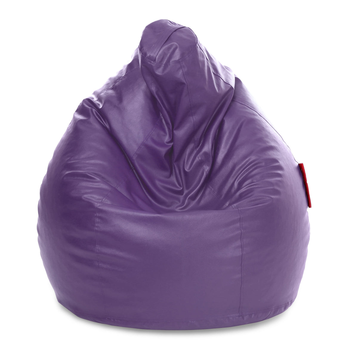 Style Homez Premium Leatherette Classic Jumbo Bean Bag Jumbo Size SAC  Purple Color Filled with Beans Fillers