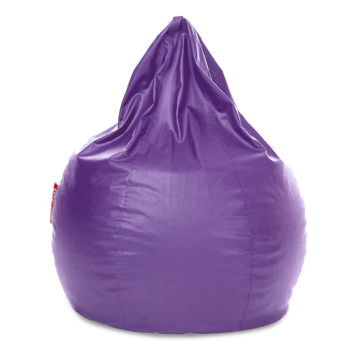 Style Homez Premium Leatherette Classic Jumbo Bean Bag Jumbo Size SAC  Purple Color Filled with Beans Fillers
