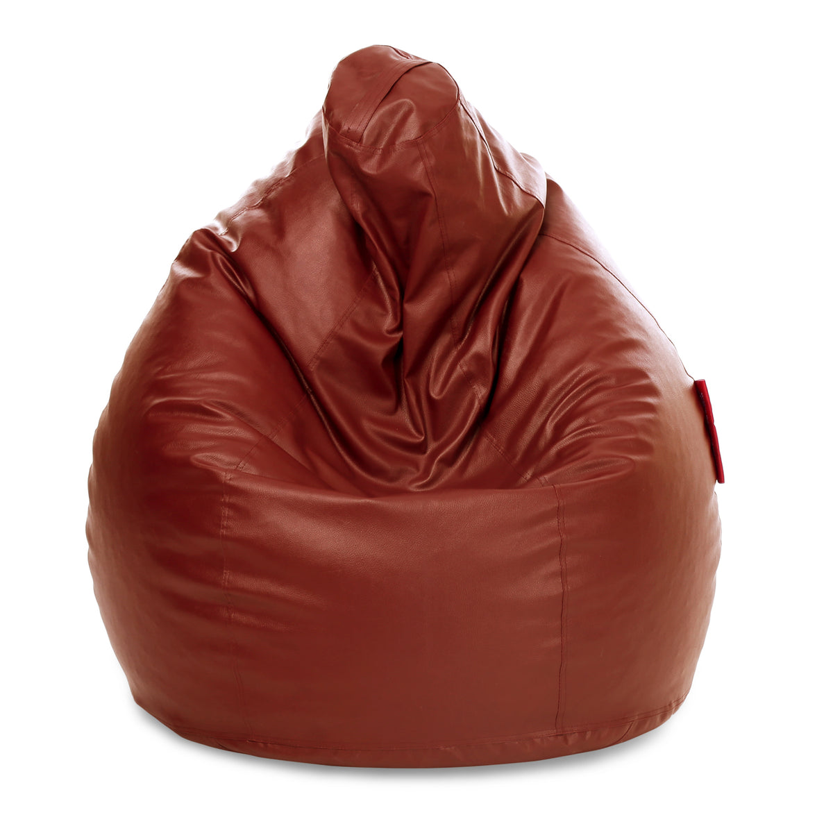 Style Homez Premium Leatherette Classic Jumbo Bean Bag Jumbo Size SAC  TAN Color Filled with Beans Fillers