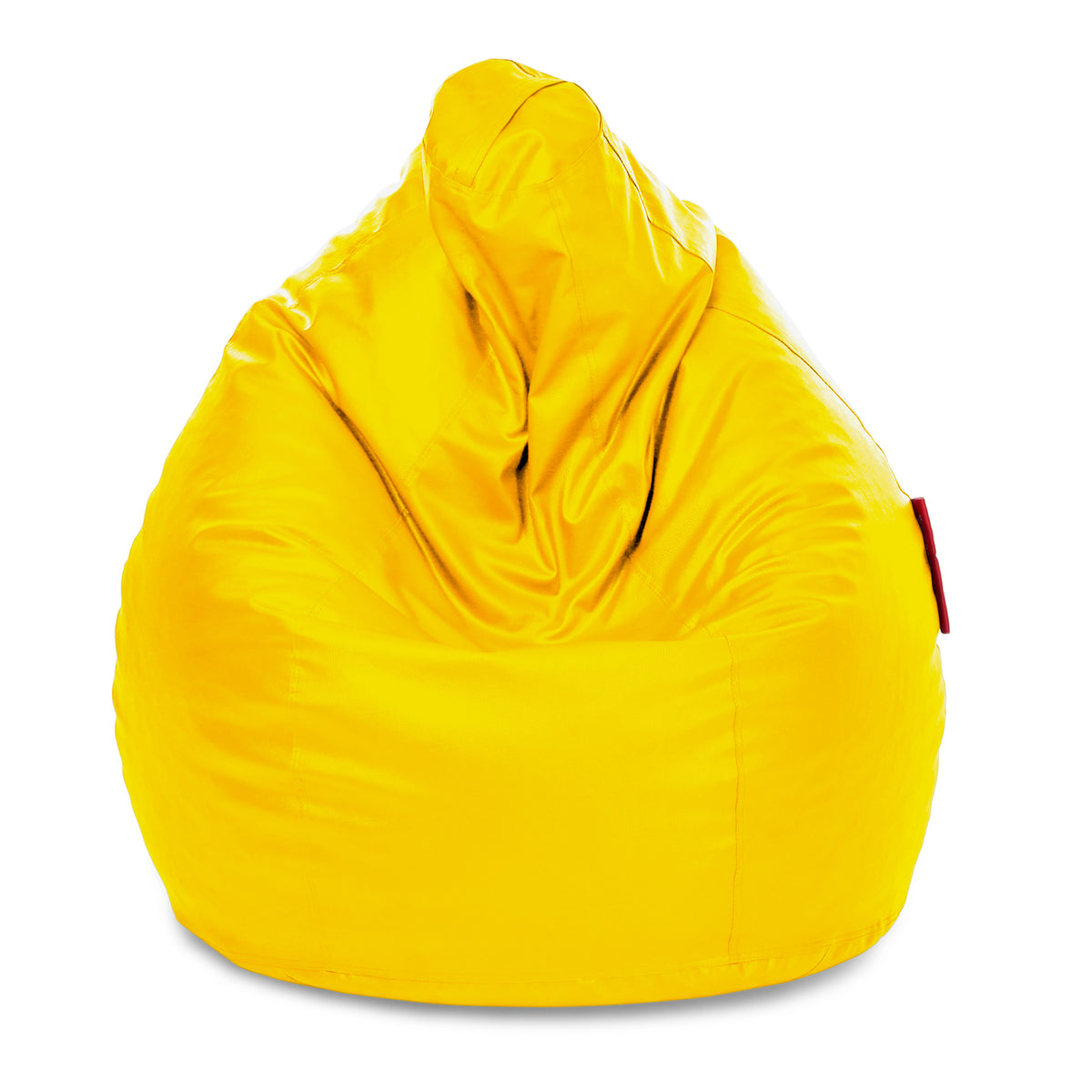 Style Homez Premium Leatherette Classic Jumbo Bean Bag Jumbo Size SAC  Yellow Color Filled with Beans Fillers