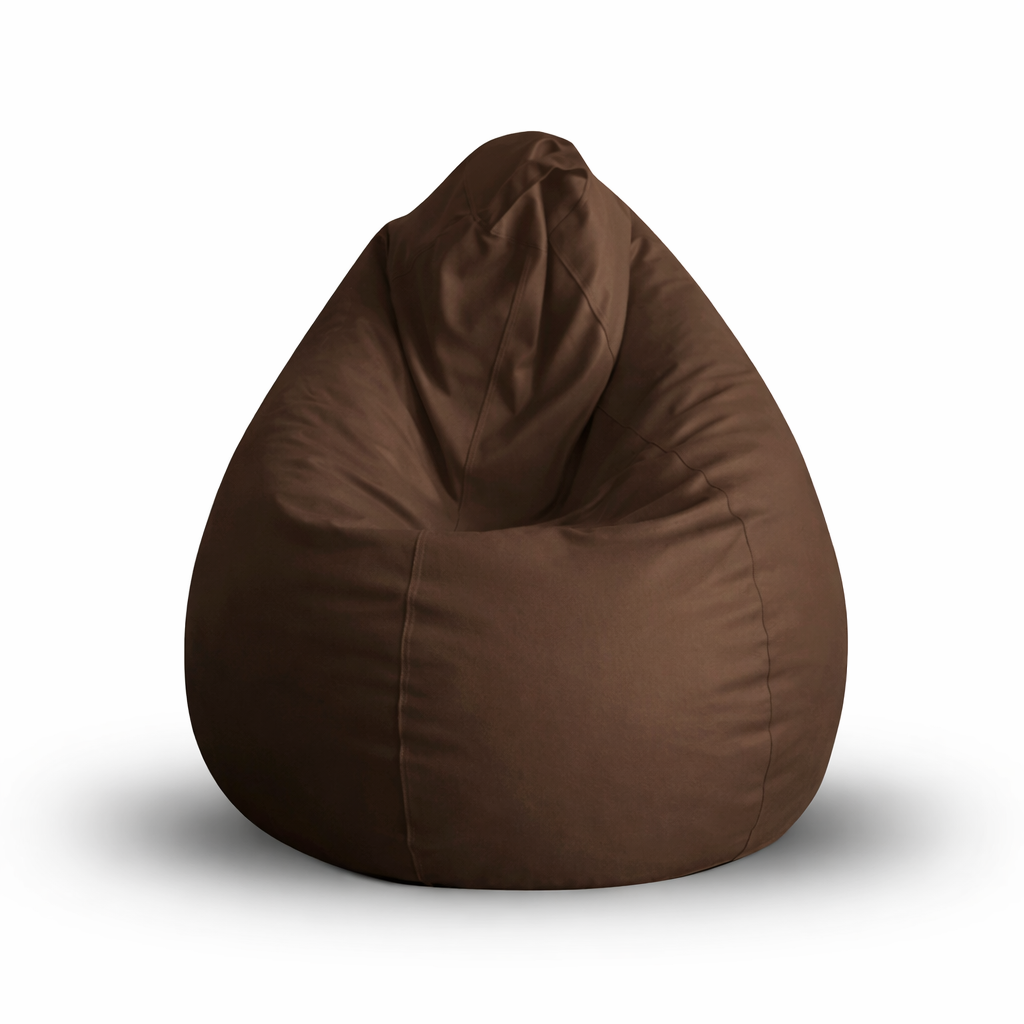 Style Homez Classic Bean Bag XL Size Chocolate Brown Color in Premium Leatherette Fabric, Cover Only