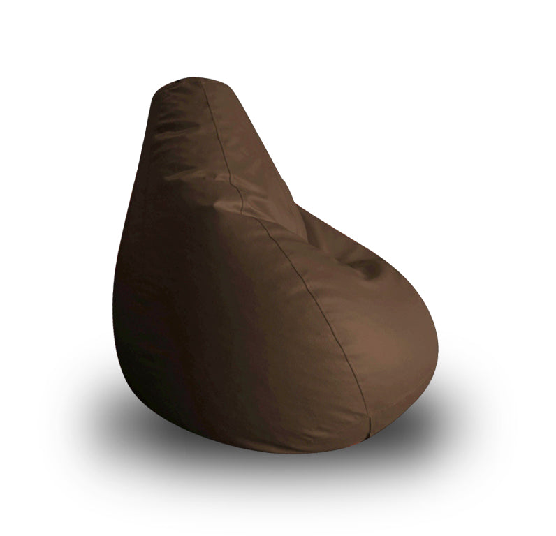 Style Homez Classic Bean Bag XL Size Chocolate Brown Color in Premium Leatherette Fabric, Cover Only