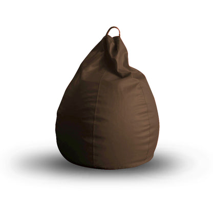 Style Homez Classic Bean Bag XL Size Chocolate Brown Color in Premium Leatherette Fabric, Cover Only