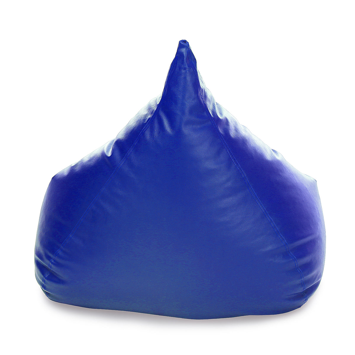 Style Homez HUMBUG, Premium Leatherette Fabric Lounger XL Bean Bag Blue Color Filled with Beans Fillers