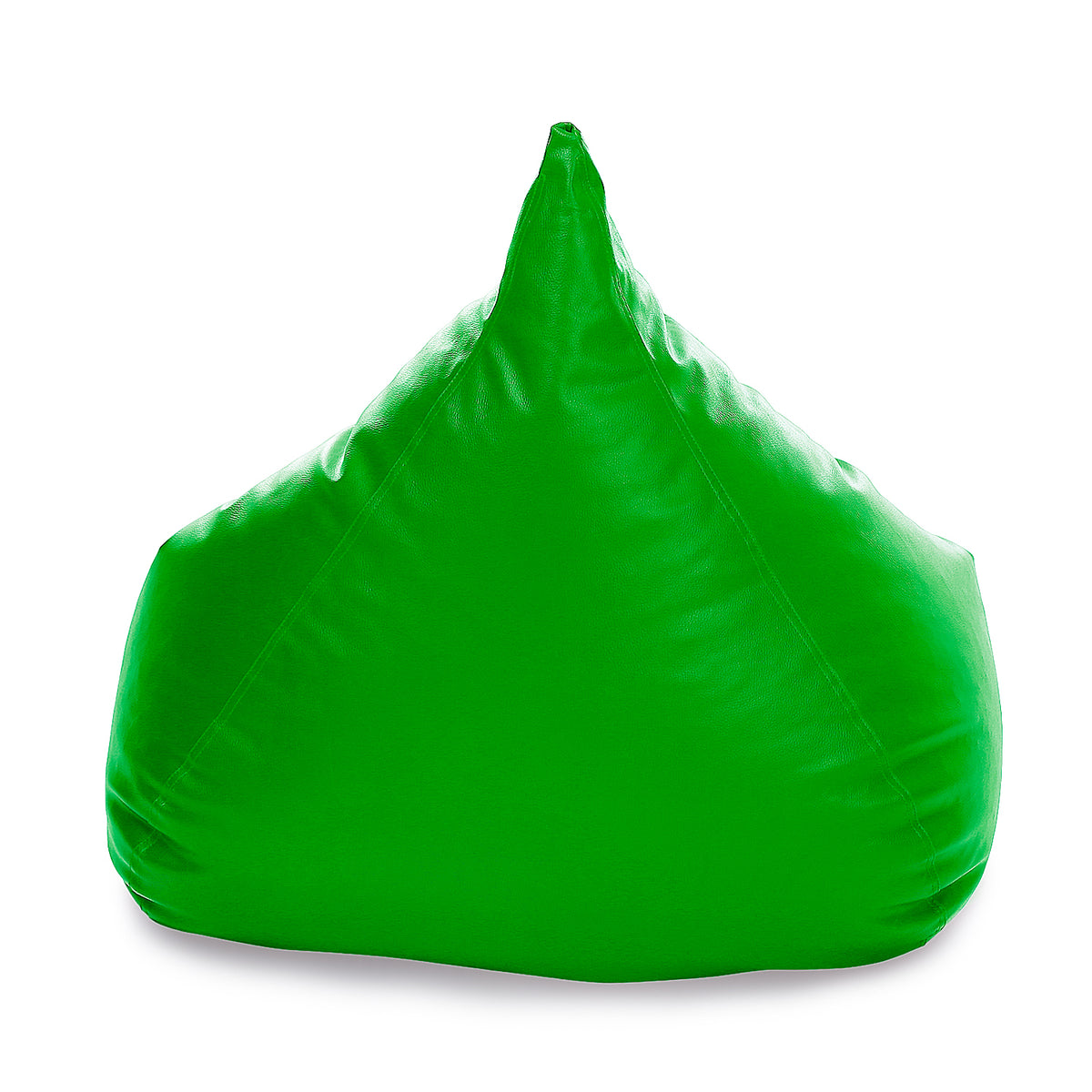 Style Homez HUMBUG, Premium Leatherette Fabric Lounger XL Bean Bag Green Color Filled with Beans Fillers