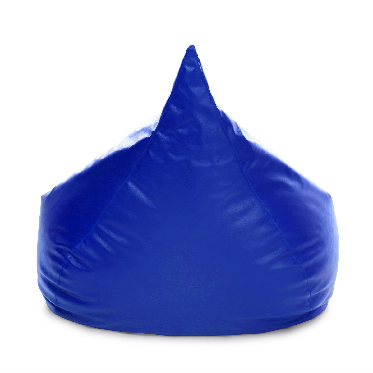 Style Homez HUMBUG, Premium Leatherette Fabric Lounger XXL Bean Bag Blue Color Filled with Beans Fillers