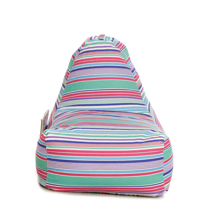 Style Homez XXL HACKEY BEAN BAG, Cotton Canvas Stripes Printed, Filled With Beans Fillers