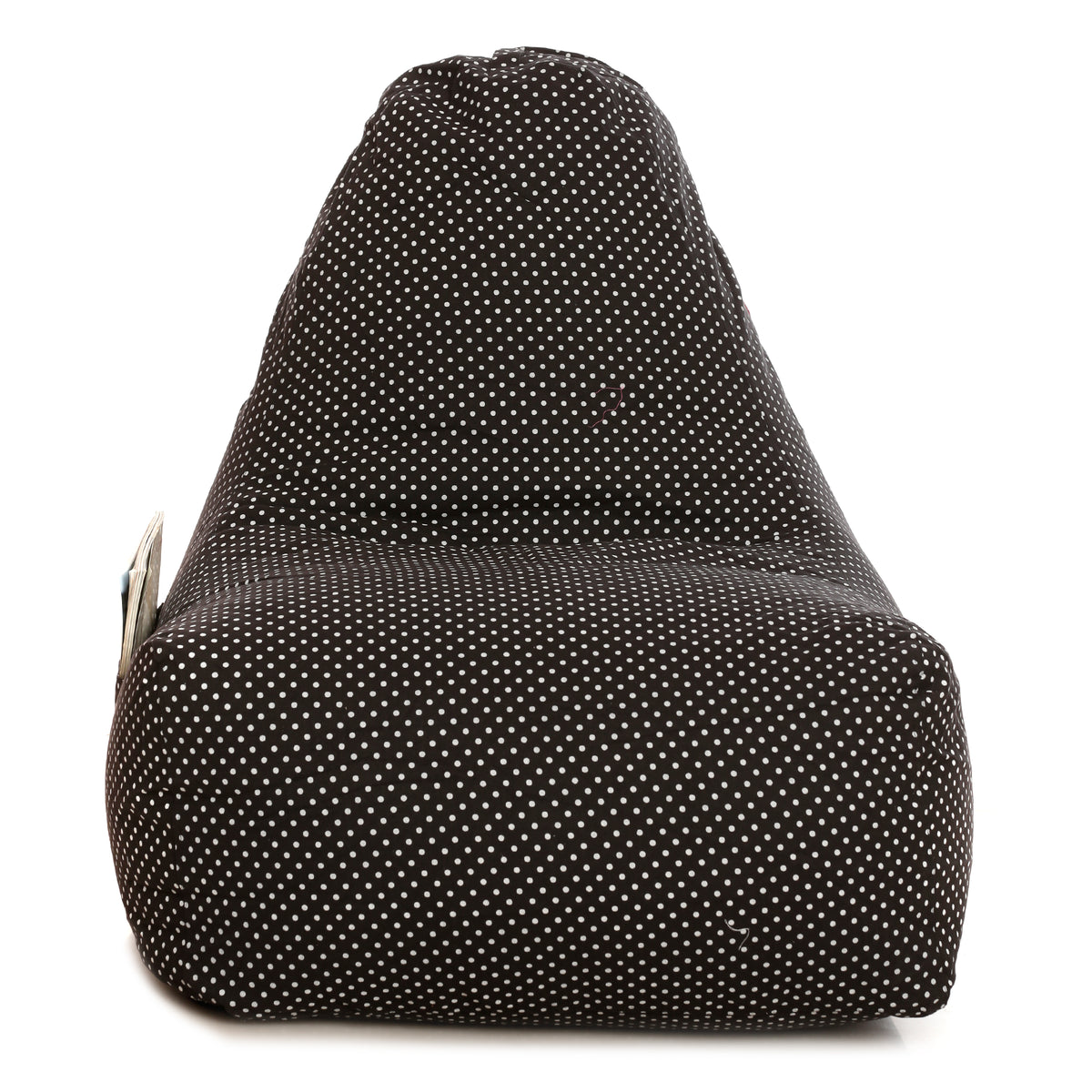 Style Homez HACKEY, Cotton Canvas Polka Dots Printed Bean Bag XXL Size, COVER Only