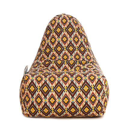 Style Homez HACKEY, Cotton Canvas Geometric Printed Bean Bag XXL Size, COVER Only
