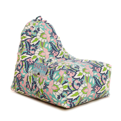 Style Homez HACKEY, Cotton Canvas Floral Printed Bean Bag XXL Size, COVER Only