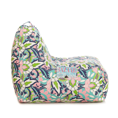 Style Homez HACKEY, Cotton Canvas Floral Printed Bean Bag XXL Size, COVER Only