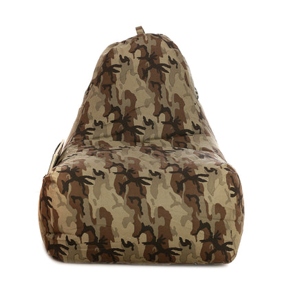 Style Homez Hackey Cotton Canvas Camouflage Printed Bean Bag XXL Size Filled With Beans Fillers