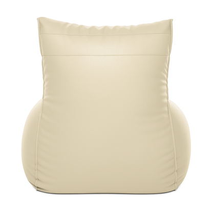 Style Homez MAMBO, Premium Leatherette Fabric XXXL Bean Bag BEIGE Color Filled with Beans Fillers