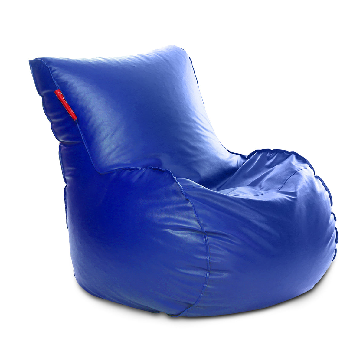Style Homez MAMBO, Premium Leatherette Fabric XXXL Bean Bag Blue Color Filled with Beans Fillers