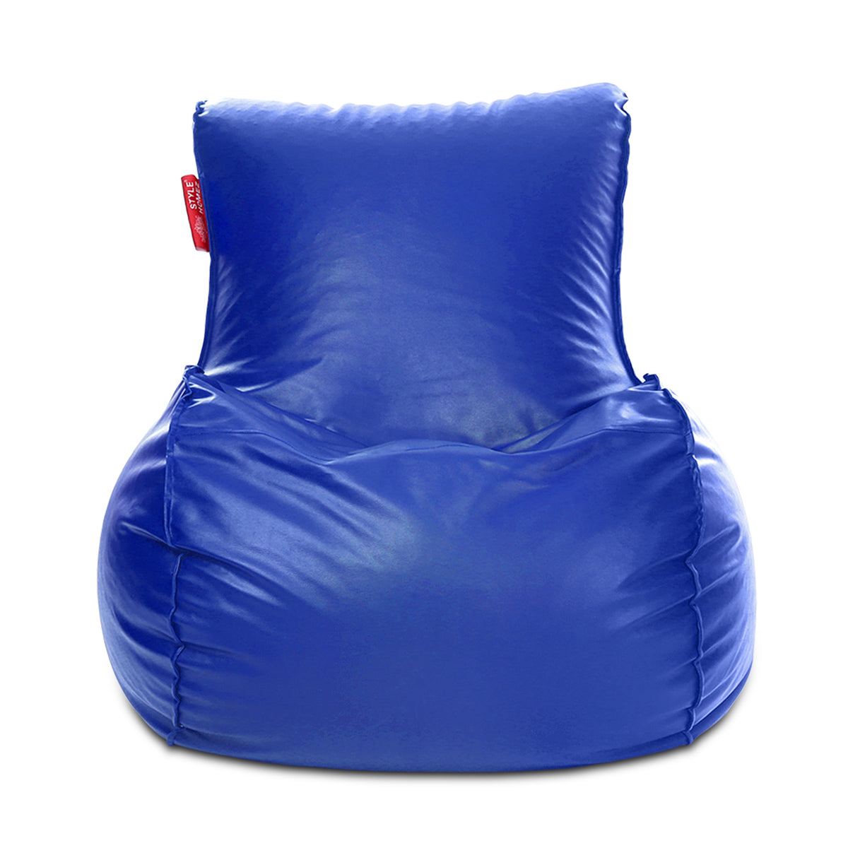 Style Homez MAMBO, Premium Leatherette Fabric XXXL Bean Bag Blue Color Filled with Beans Fillers