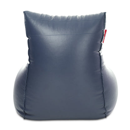 Style Homez MAMBO, Premium Leatherette Fabric XXXL Bean Bag Grey Color Filled with Beans Fillers