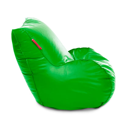 Style Homez MAMBO, Premium Leatherette Fabric XXXL Bean Bag Green Color Filled with Beans Fillers