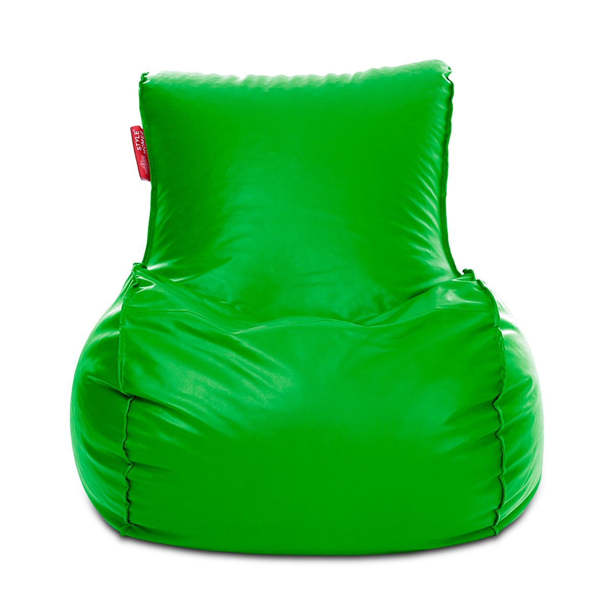 Style Homez MAMBO, Premium Leatherette Fabric XXXL Bean Bag Green Color Filled with Beans Fillers