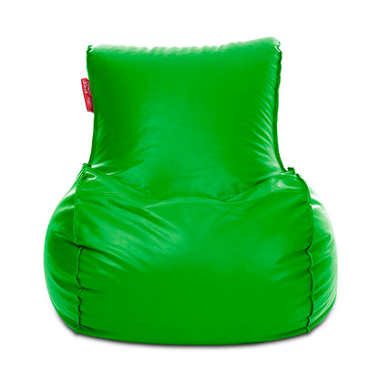 Style Homez MAMBO, Premium Leatherette Fabric XXXL Bean Bag Green Color Filled with Beans Fillers