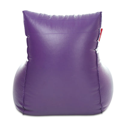Style Homez MAMBO, Premium Leatherette Fabric XXXL Bean Bag Purple Color Filled with Beans Fillers