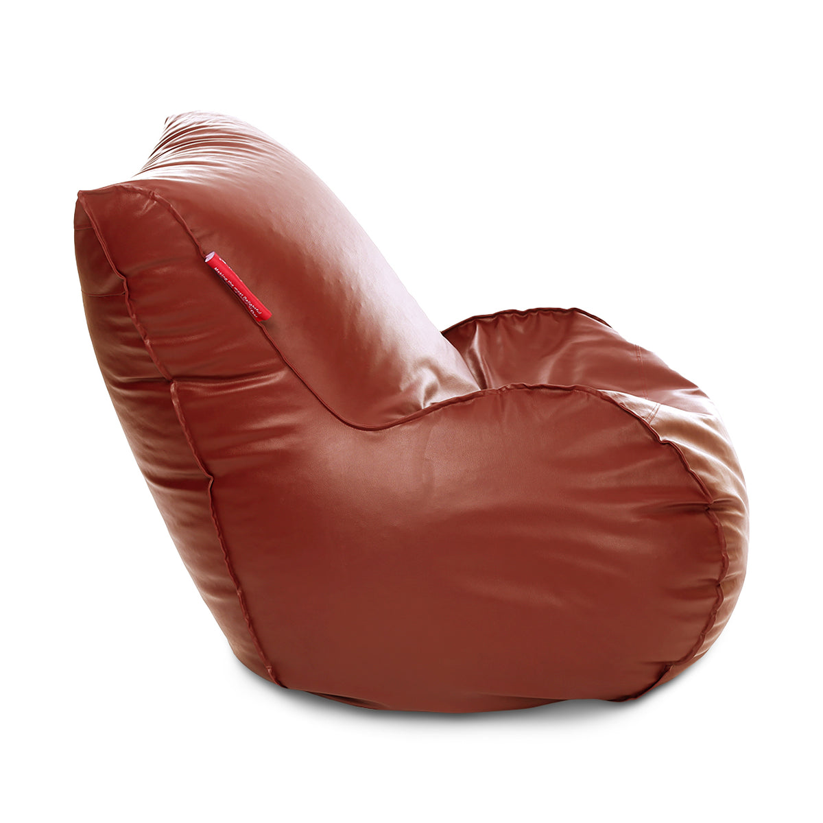 Style Homez MAMBO, Premium Leatherette Fabric XXXL Bean Bag Tan Color Filled with Beans Fillers