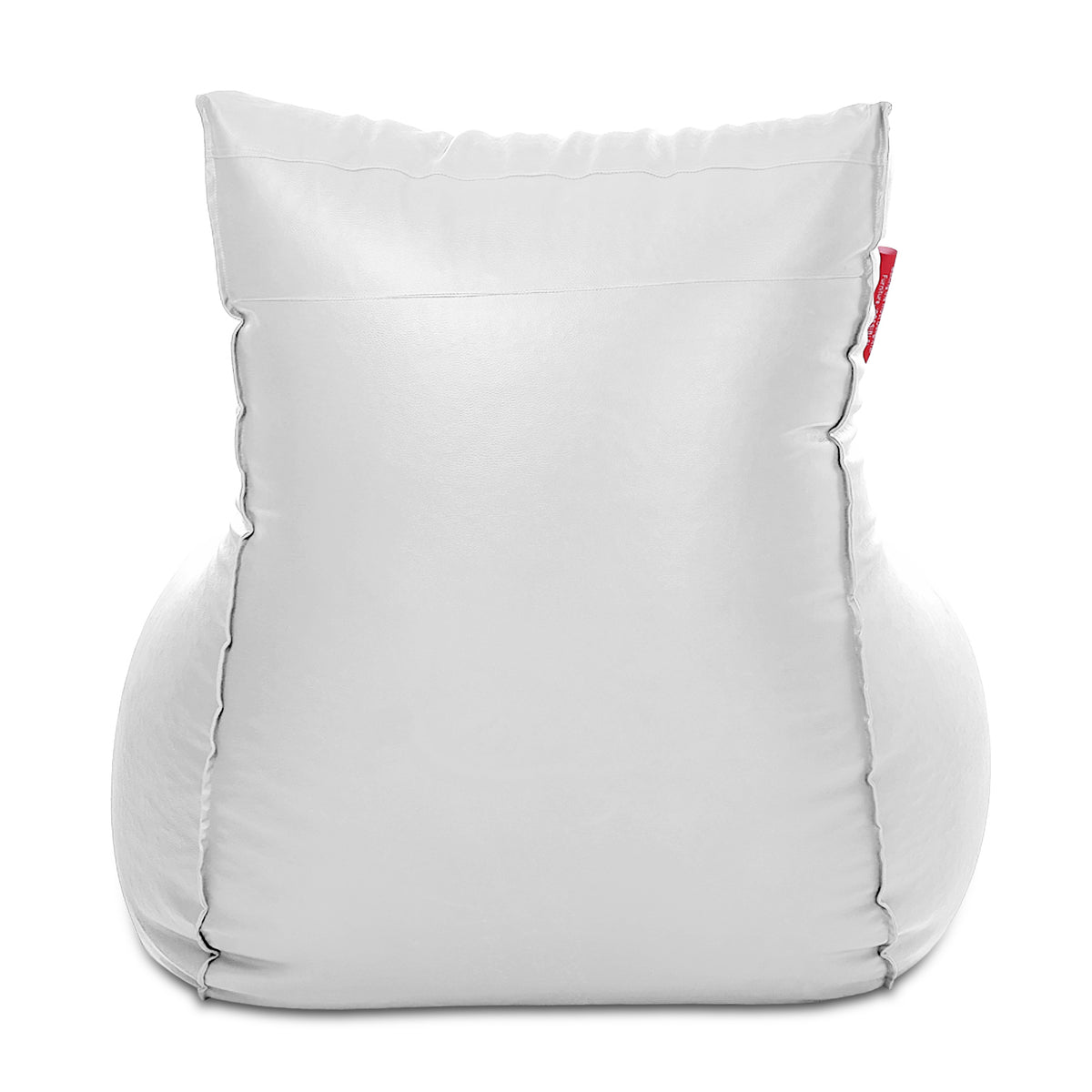 Style Homez MAMBO, Premium Leatherette Fabric XXXL Bean Bag White Color Filled with Beans Fillers