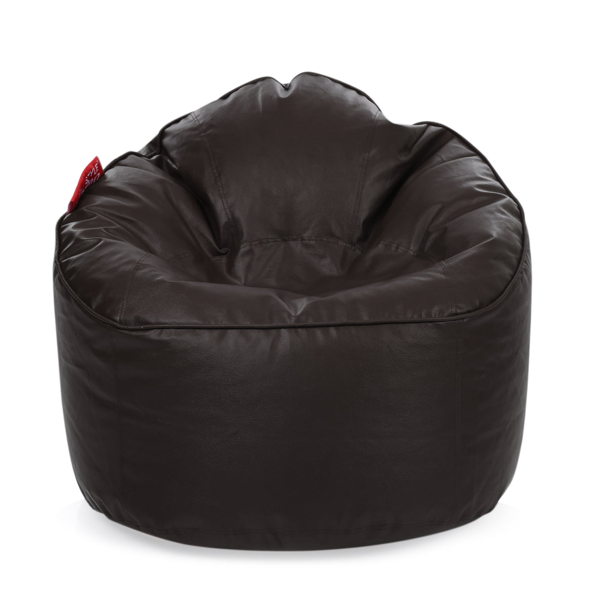 Style Homez Modern Mooda Rocker Lounger Bean Bag XXL Size Chocolate Brown Color Premium Leatherette Filled with Beans Fillers