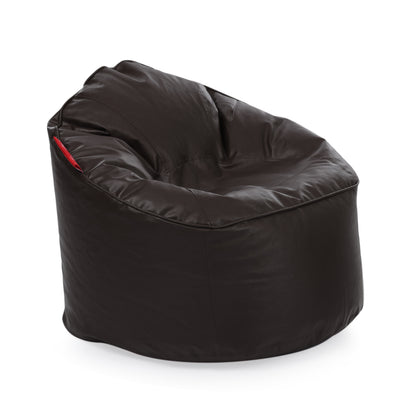 Style Homez Modern Mooda Rocker Lounger Bean Bag XXL Size Chocolate Brown Color Premium Leatherette Filled with Beans Fillers