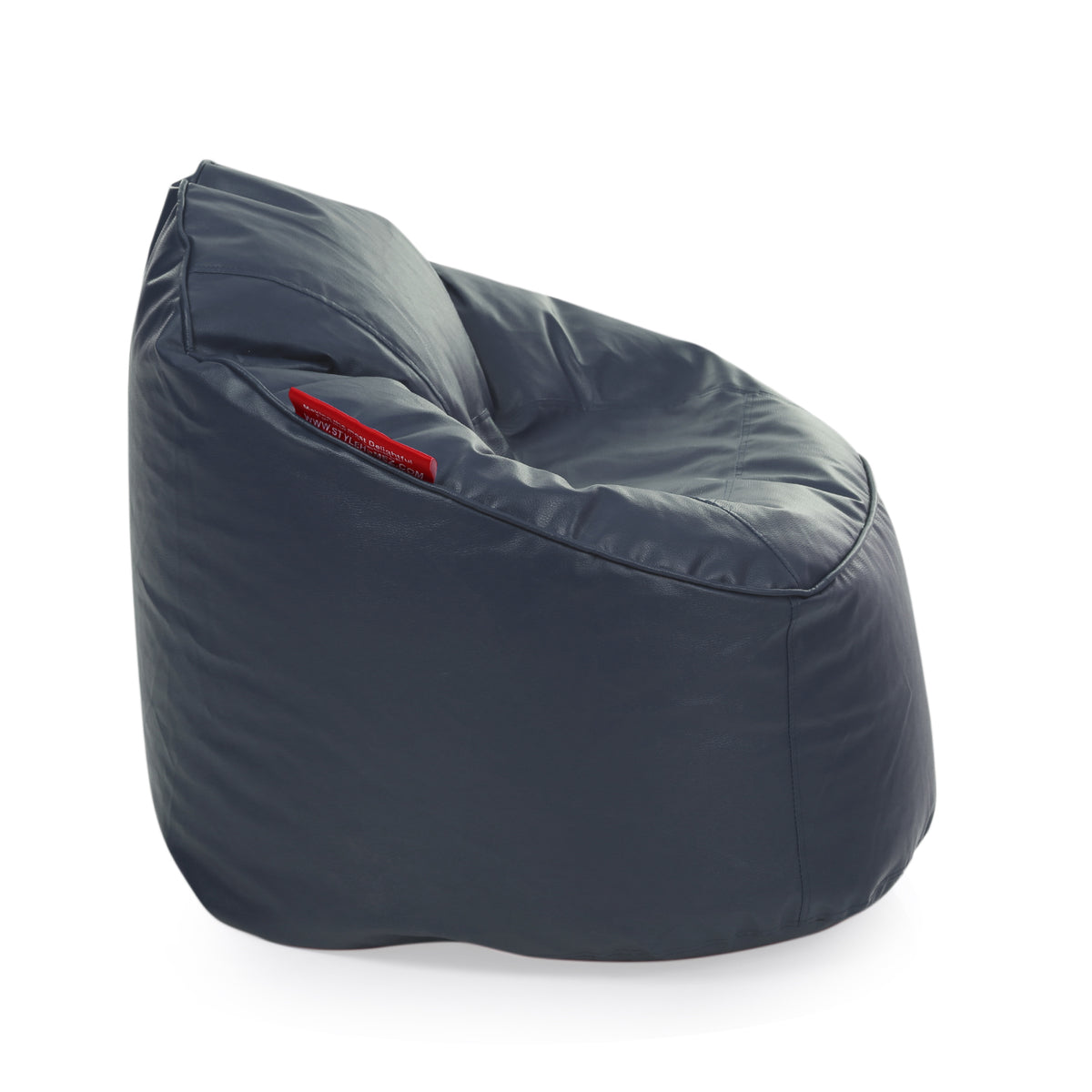 Style Homez Modern Mooda Rocker Lounger Bean Bag XXL Size Grey Color Premium Leatherette Filled with Beans Fillers