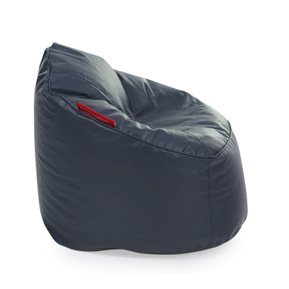 Style Homez Modern Mooda Rocker Lounger Bean Bag XXL Size Grey Color Premium Leatherette Filled with Beans Fillers