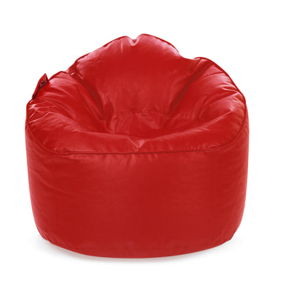 Style Homez Modern Mooda Rocker Lounger Bean Bag XXL Size Red Color Premium Leatherette Filled with Beans Fillers