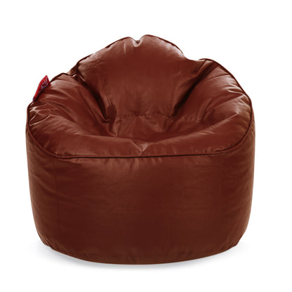 Style Homez Modern Mooda Rocker Lounger Bean Bag XXL Size Tan Color Premium Leatherette Filled with Beans Fillers