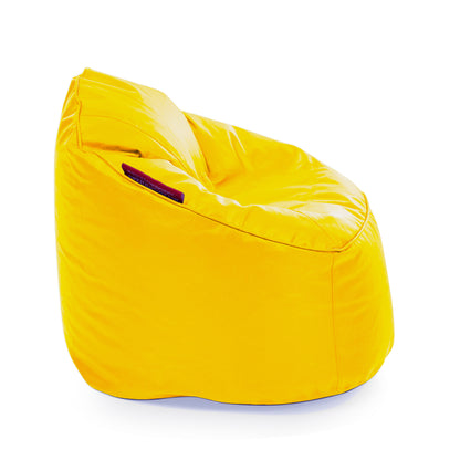 Style Homez Modern Mooda Rocker Lounger Bean Bag XXL Size Yellow Color Premium Leatherette Filled with Beans Fillers