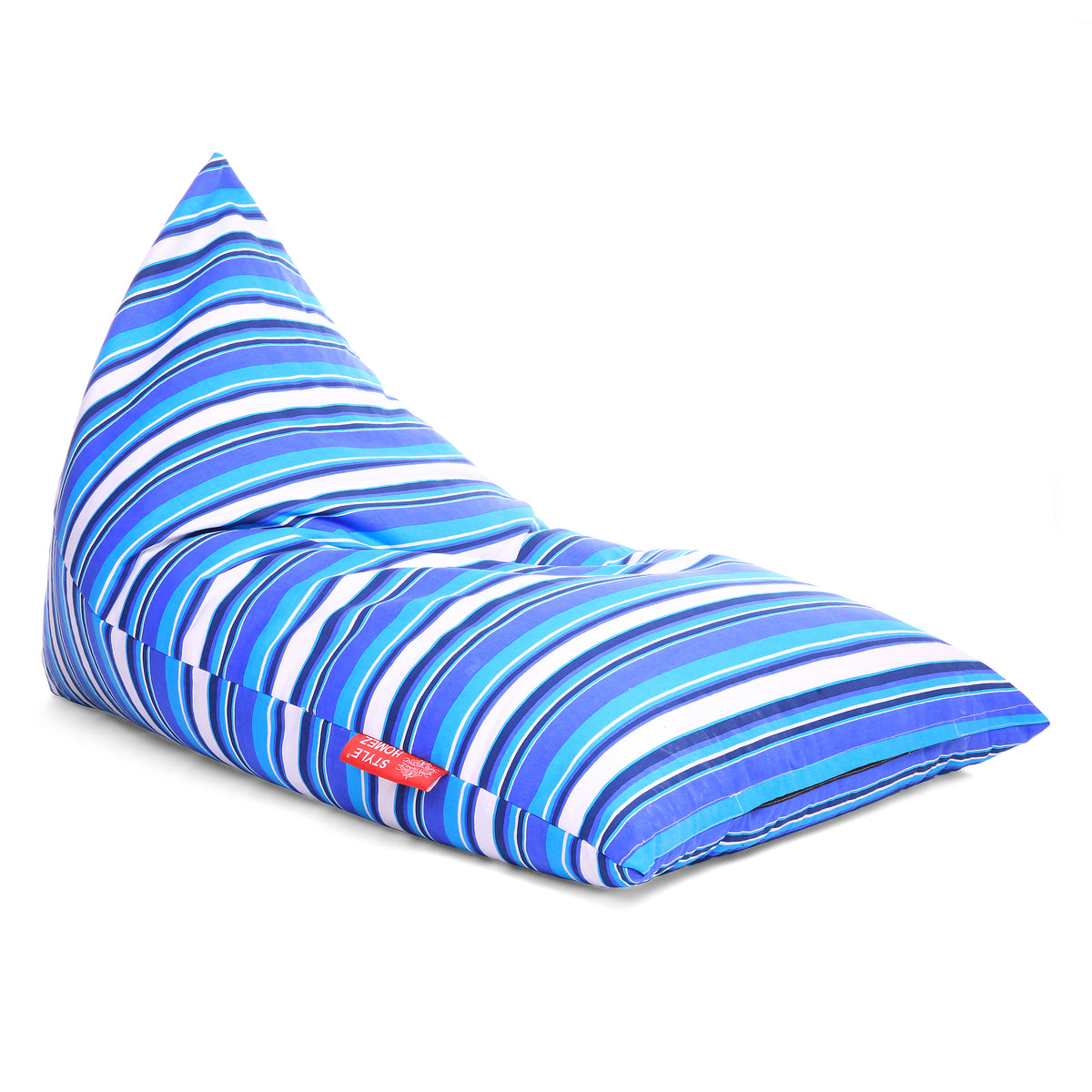 Style Homez PYRAMID LOUNGE, Cotton Canvas Stripes Printed Bean Bag XXL Size Cover Only