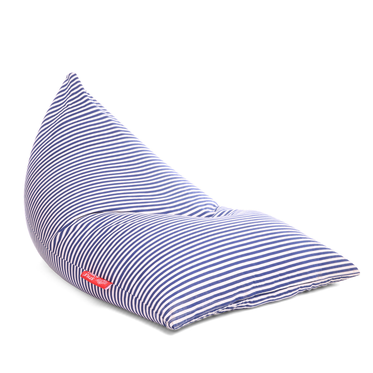 Style Homez PYRAMID LOUNGE, Cotton Canvas Stripes Printed Bean Bag XXL Size Cover Only