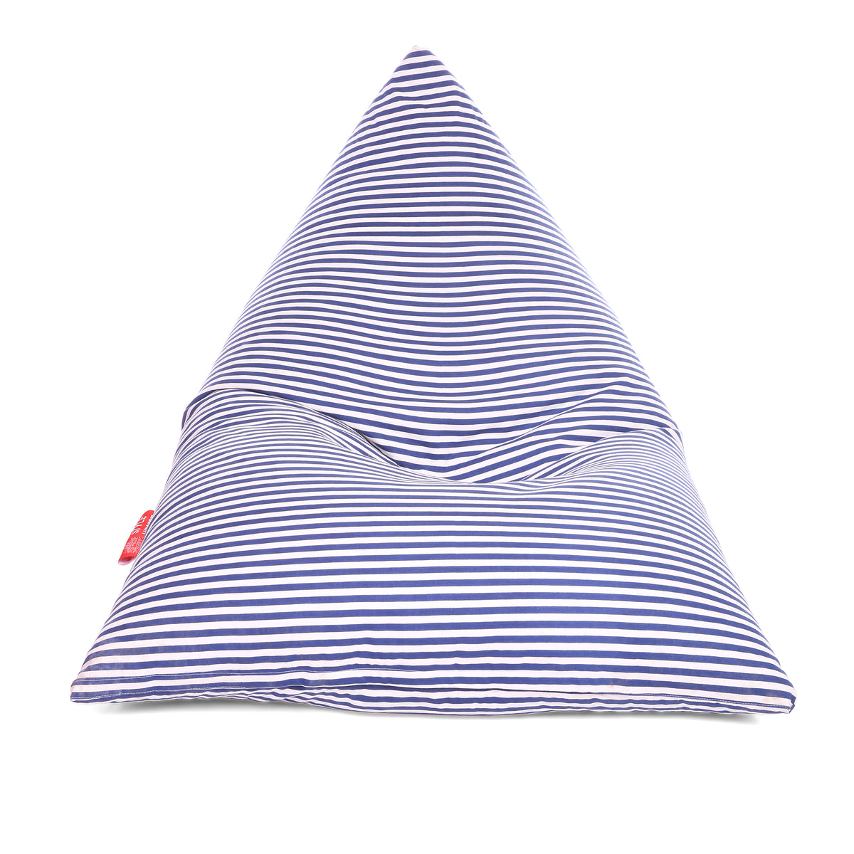 Style Homez PYRAMID LOUNGE, Cotton Canvas Stripes Printed Bean Bag XXL Size Cover Only
