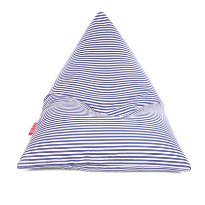 Style Homez PYRAMID LOUNGE, Cotton Canvas Stripes Printed Bean Bag XXL Size Cover Only