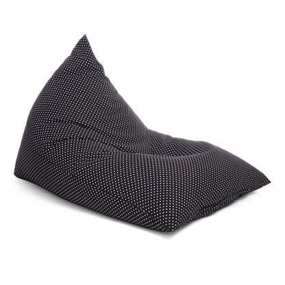 Style Homez PYRAMID LOUNGE, Cotton Canvas Polka Dots Printed Bean Bag XXL Size Cover Only