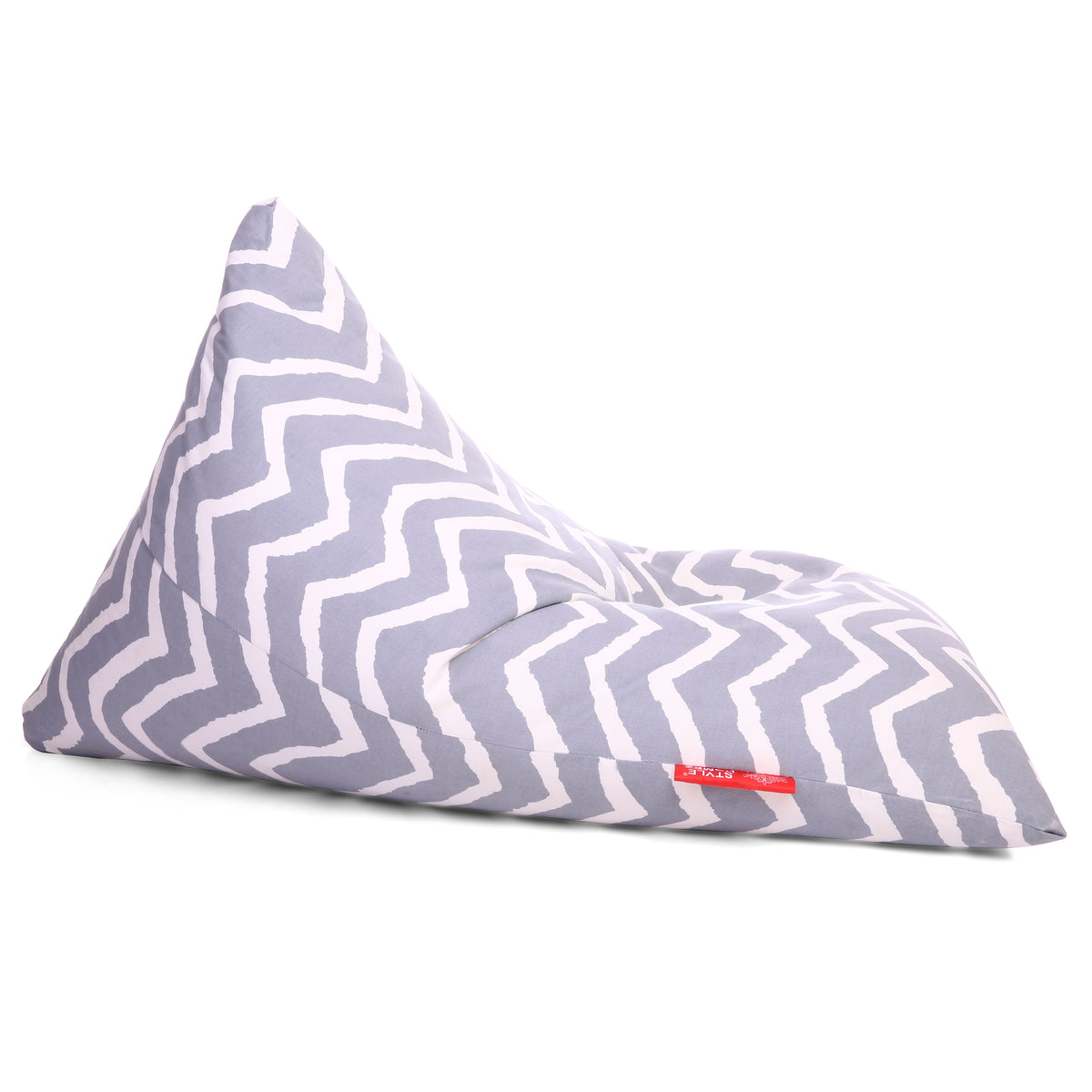 Style Homez PYRAMID LOUNGE, Cotton Canvas Stripes Printed Bean Bag XXL Size Cover Only