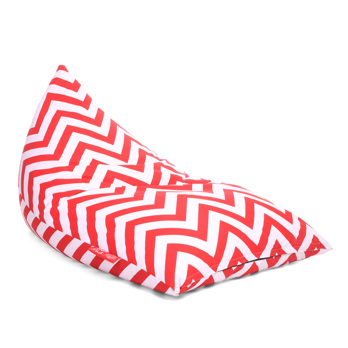 Style Homez PYRAMID LOUNGE, Cotton Canvas Stripes Printed Bean Bag XXL Size Cover Only