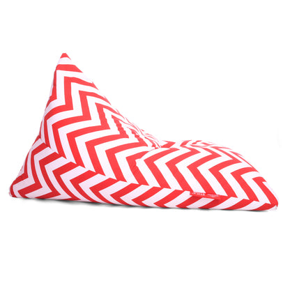 Style Homez PYRAMID LOUNGE, Cotton Canvas Stripes Printed Bean Bag XXL Size Cover Only