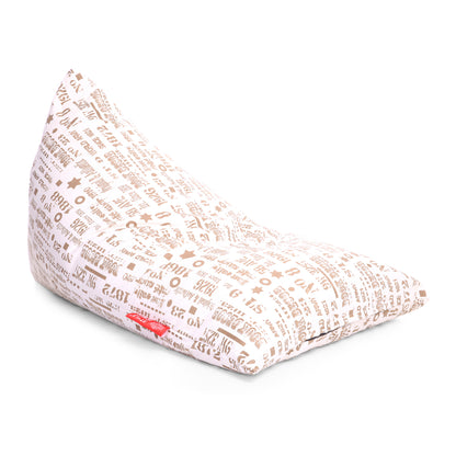 Style Homez PYRAMID LOUNGE, Cotton Canvas Abstract Printed Bean Bag XXL Size Cover Only