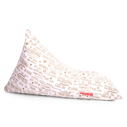Style Homez PYRAMID LOUNGE, Cotton Canvas Abstract Printed Bean Bag XXL Size Cover Only