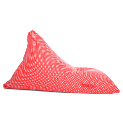 Style Homez PYRAMID LOUNGE, Cotton Canvas Star Printed Bean Bag XXL Size Cover Only